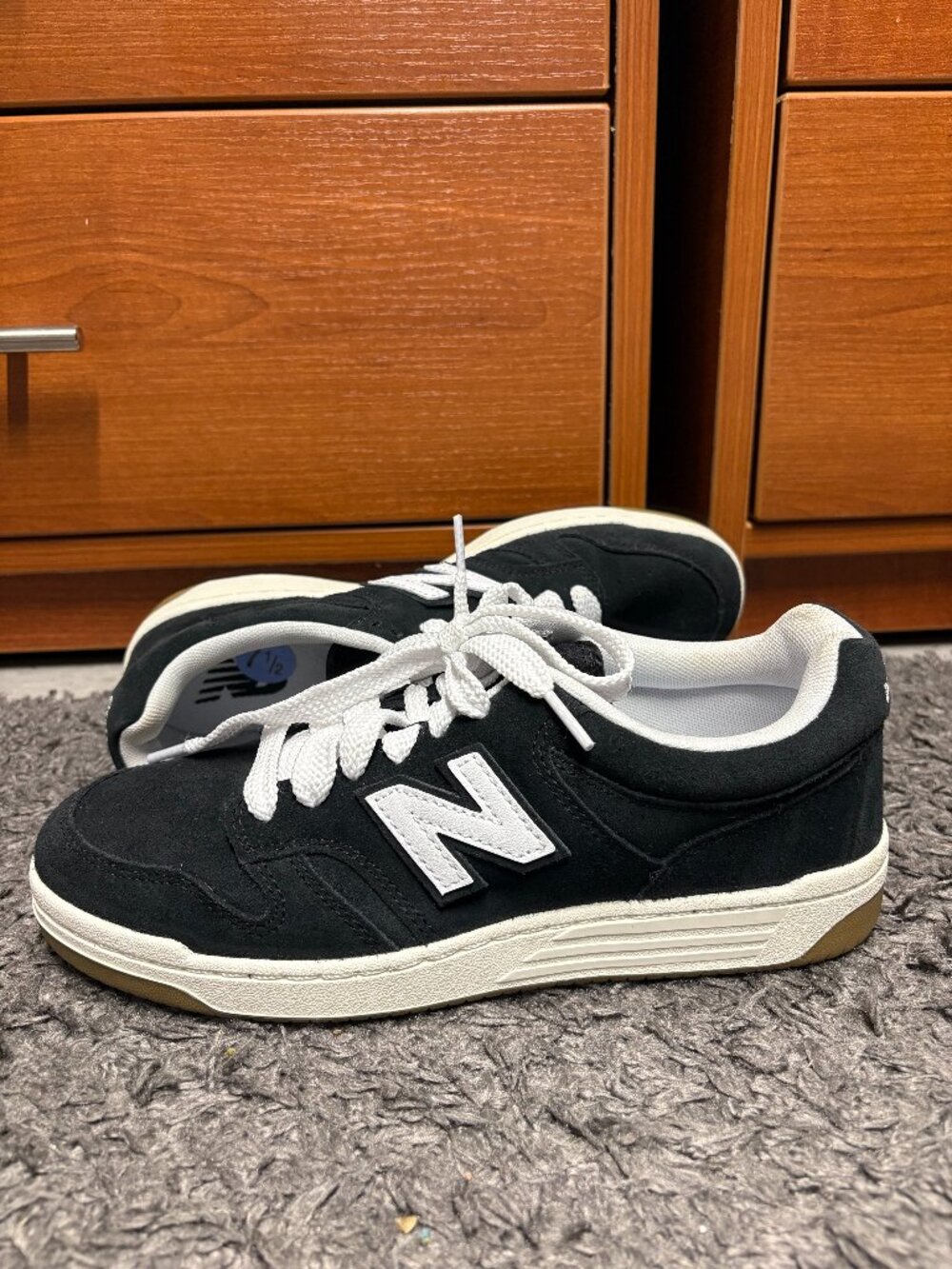 NEW New Balance 480 Women's 9 Black White Gum BB480PTN US Mens Size 7.5 Sneakers